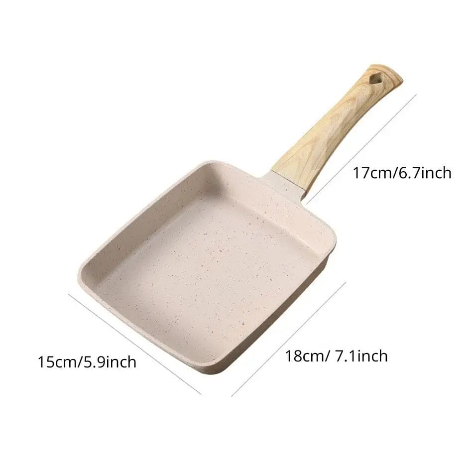 Square Ceramic Frying Pan, Durable Stone Frying Pan, Wooden Handle Square Frying Pan, Omelette Non Stick Fry Egg Kitchen Breakfast Maker, Square Thick Frying Tool, Anti Slip Tamagoyaki Pan, Square Egg Pan, Daily Cookware Gadget, Home Kitchen Items Square Ceramic Frying Pan, Durable Stone Frying Pan, Wooden Handle Square Frying Pan, Omelette Non Stick Fry Egg Kitchen Breakfast Maker, Square Thick Frying Tool, Anti Slip Tamagoyaki Pan, Square Egg Pan, Daily Cookware Gadget, Home Kitchen Items